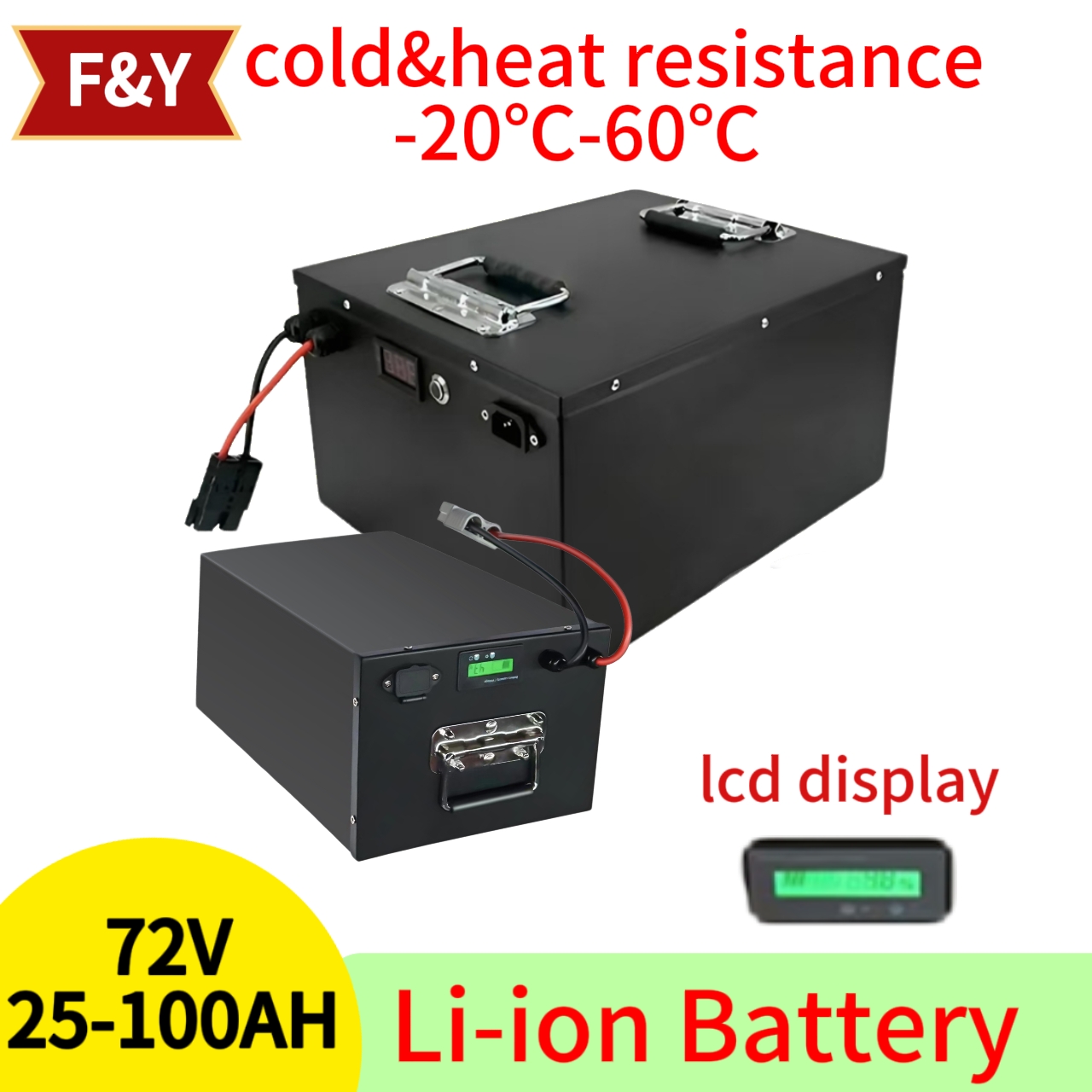 72V 60Ah Lifepo4 Battery Pack - F&Y72V 25Ah 35Ah 45Ah 65Ah 80Ah