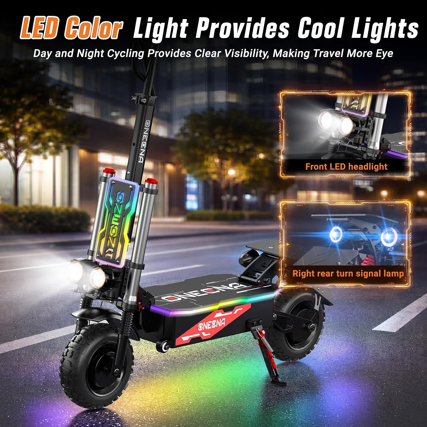 ONECNA GT8PRO Adult Electric S - 60V 5600W Dual Motor Electric Scooter ulasan dan harga