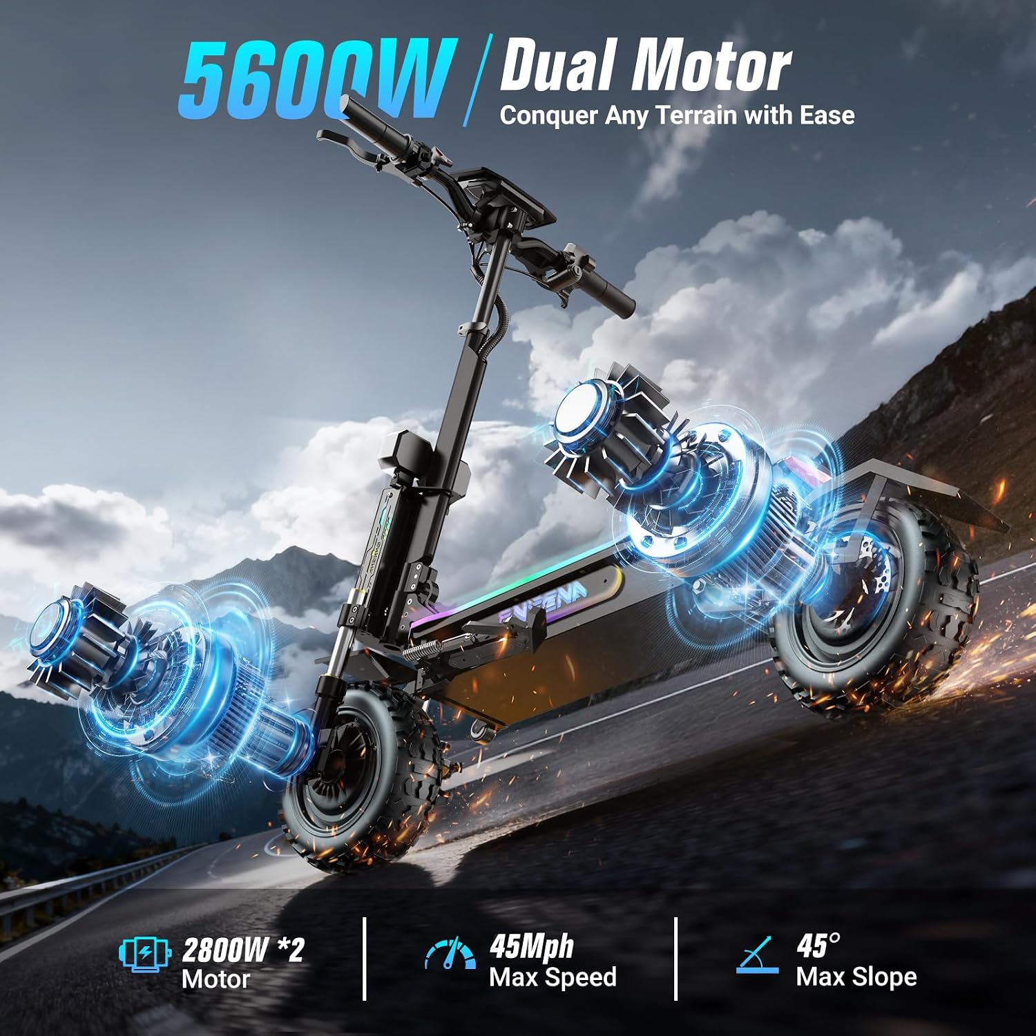 GT7 Electric Scooters Adults-  - 60V 5600W Dual Motor Electric Scooter ulasan dan harga