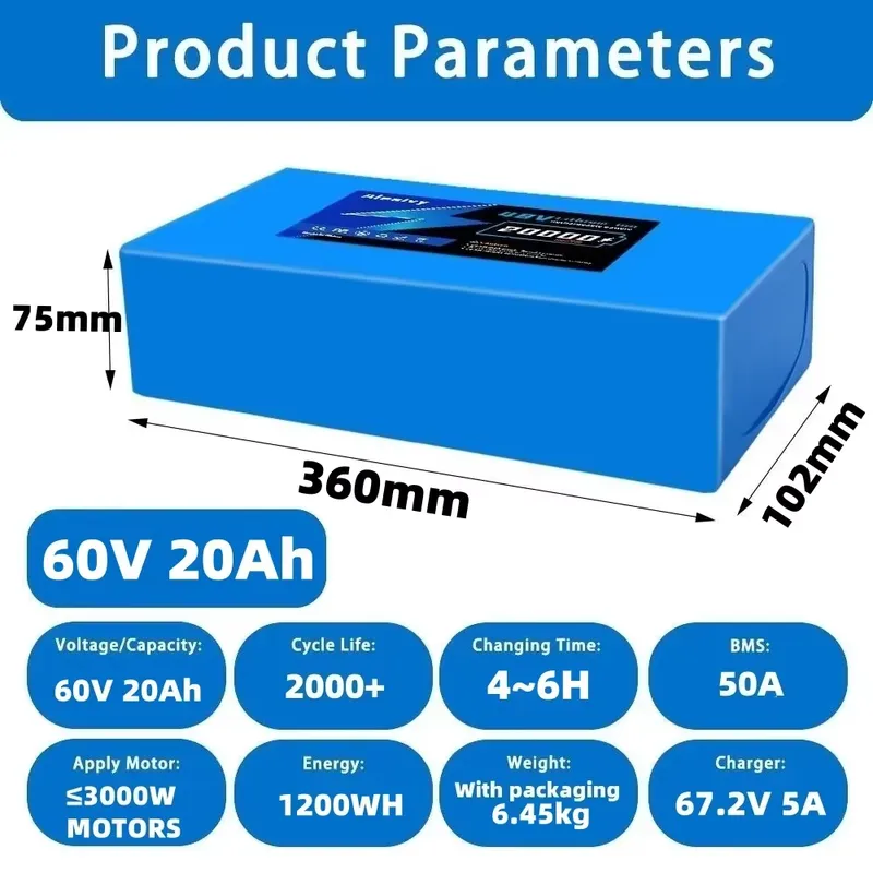  60V 20AH 30AH 21700 Lithium B - 60V 30Ah Electric Scooter Battery ulasan dan harga