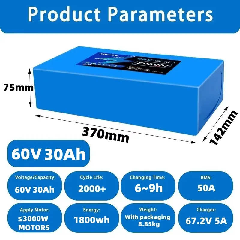  60V 20AH 30AH 21700 Lithium B - 60V 30Ah Electric Scooter Battery ulasan dan harga